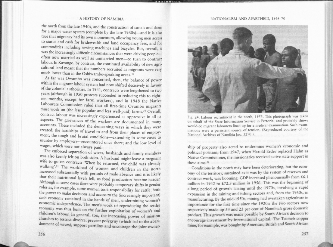 German colonial expansion and political interventions in central and southern Namibia, showing Okahandja, Omaruru, Okombahe, Gobabis, Hereroland, and the eastern frontier