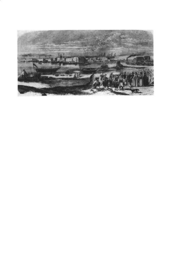 Portrait of Khedive Ismail with Cairo infrastructure and nineteenth-century Egyptian railway or telegraph works